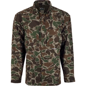 DRAKE WATERFOWL SYSTEMS EST CAMO FLYWEIGHT WINGSHOOTER'S SHIRT LONG SLEEVE - Picture 1 of 12