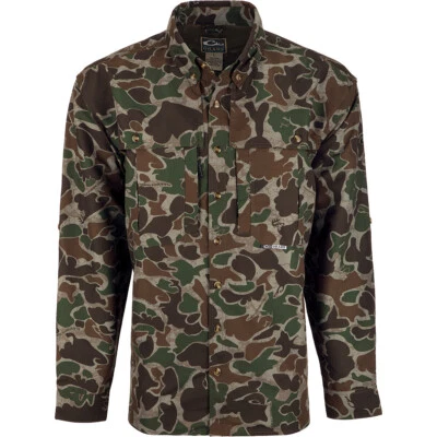 DRAKE WATERFOWL SYSTEMS EST CAMO FLYWEIGHT WINGSHOOTER'S SHIRT LONG SLEEVE - Image 1 of 2