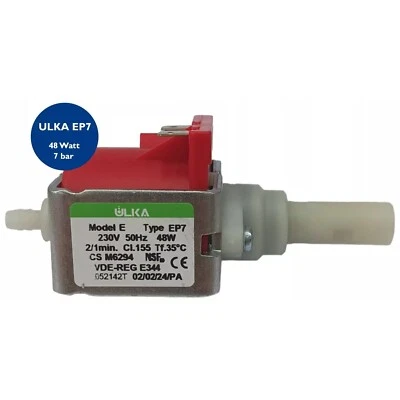 Pompa Elettropompa Ulka EP7 per Macchina da Caffè Saeco Gaggia Ariete 48W 7 bar