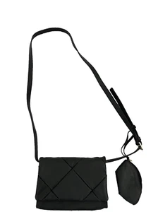 Vince Camuto Umhängetasche gesteppt Leder Crossbody schwarz leicht neu ohne Etikett - Bild 1 von 7