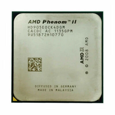 AMD Phenom II X4 905E CPU Quad-Core 2.5 GHz 6M 65W Socket AM3 Processors - Image 1 of 2
