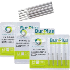 WAVE Dental Carbide Surgical Burs 557 558 Friction Grip Straight Flat End Cut - Picture 1 of 46