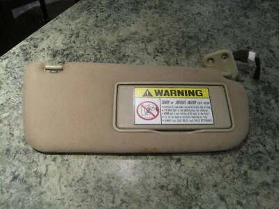 HYUNDAI SANTA FE RIGHT PASSENGER SIDE SUN VISOR LIGHTED MIRROR OEM TAN 2004 - Image 1 of 4