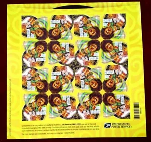 US Stamp Scott #4880 Jimi Hendrix Forever Stamps, 10 Sheets of 16 (160pc) - Picture 1 of 2