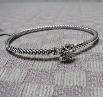 NEW DAVID YURMAN STARBURST COLLECTION BANGLE BRACELET WITH DIAMONDS retail $750 - Image 1 of 4