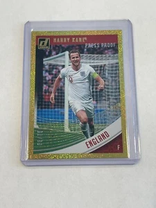 Harry Kane 2018-19 Panini Donruss Gold Press Proof England Card #123, /75 - Picture 1 of 2