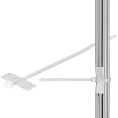 PERFECTHD 300x Kabelbinder mit Beschriftungsfeld 100 x 2,5 mm Transparent Weiss