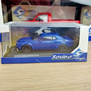 VOITURE SOLIDO DODGE CHALLENGER SRT DEMON V8 6.2L 2018 BLUE 1:43 NEUF.B S4310305 - Imagen 1 de 8