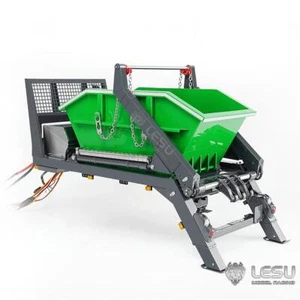 Metal Bucket w/ Hydraulic Sys for LESU 1/14 Swing Arm Garbage Truck Skip Loader - Picture 1 of 12