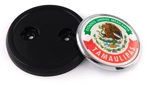 Tamaulipas Mexico Car Truck Grill Black Badge 3.5" grille chrome emblem - Imagen 1 de 12