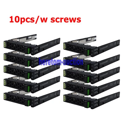 10* A3C40179841 Fujitsu RX2540 RX2530 M1 M2 M3 M4 M5 2.5" SFF HDD tray caddy - Image 1 of 4