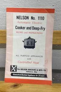 Nelson Nr. 1110 Automatischer Elektroherd und Frittierrezepte Anleitung - Bild 1 von 6