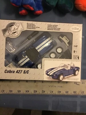 Testors COBRA 427 S/C 6300062 Metal Body Model Kit 1:32 New in Box - Image 1 of 2