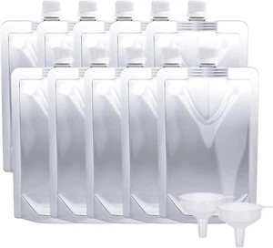 Plastic Flasks - Reusable Drink Bags, Leak-Proof, Bpa-Free for Travel, Outdoo... - Picture 1 of 1