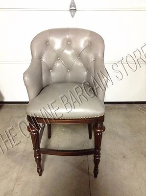 Барный стул Frontgate Boswell оловянная кожа 25 дюймов деревянный кухонный стул - Изображение 1 из 2