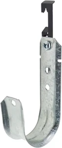 2" Cable Support J Hook with W Clip, Heavy Duty Metal Wire Cable Support J-Hook - Picture 1 of 6