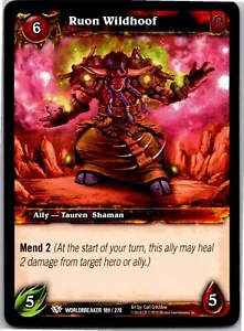 World of Warcraft Kartenspiel Ruon Wildhoof 189/270 Worldbreaker CCG TCG WOW - Bild 1 von 1