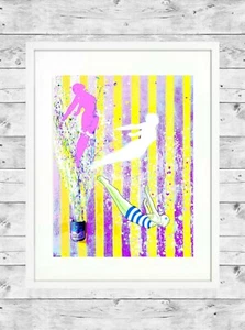 FREE SPIRIT 11x14 Matted Art Print Campbells Soup Antique Woman Diver Artwork #7 - Picture 1 of 8
