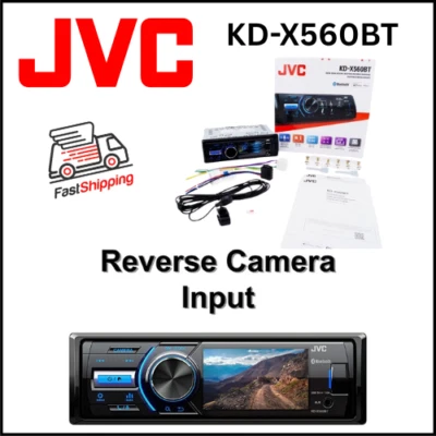 JVC KD-X560BT / DIGITAL MEDIA RADIO RECEIVER W/ 3" SCREEN / MARINE CERTIFIED /BT - Image 1 of 4