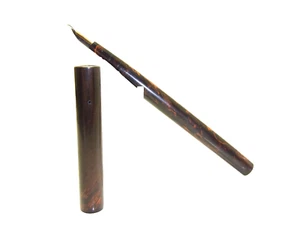 RARE 1900´s PARKER 20 Red Mottled Lucky Curve Eyedropper Pen Flexy EF EF-BB - Picture 1 of 8
