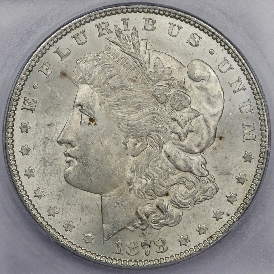 1878 7/8TF Strong Morgan Silver Dollar - ICG MS 62 - Image 1 of 4