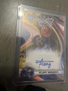 2024-25 Bowman U Best Flory Bidunga Gold Auto /50 Kansas - Picture 1 of 2