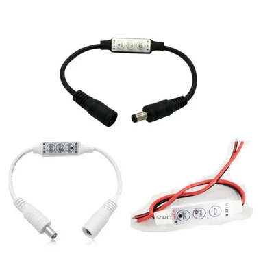 Mini 3 Keys Dimmer Controller DC 12V For Single Color 5050 3528 Led Light Strip - Image 1 of 4