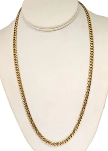 10K Gold Cuban Link Chain 22'' Long X 3/16'' Wide - Bild 1 von 5