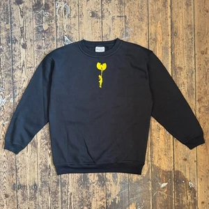 Sudadera Top Real Fact "W" Balloon x Banksy Street Art Negra Cuello Redondo - Imagen 1 de 3