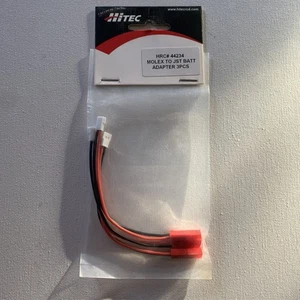 HiTec Molex To JST Battery Adapter 3pc 44234 NEW - Picture 1 of 2