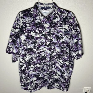 Columbia PFG SUPER BAHAMA Shirt Men’s XL FISH Geometric Vented Fishing - Picture 1 of 8