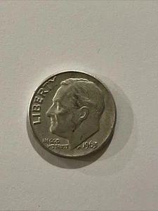 1963-D Roosevelt Silver Dime - Picture 1 of 2