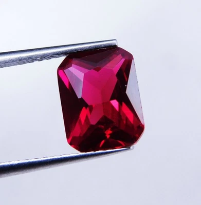 Prestige 2.80 Ct Mozambique Blood Red Ruby Radiant Gem Ideal for Artisan Pendant - Image 1 of 4