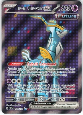Iron Crown ex - 191/162 Pokemon SV05: Temporal Forces Holo Ultra Rare NM - Image 1 of 2
