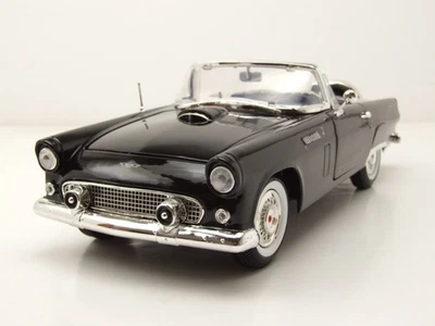 Ford Thunderbird Cabriolet 1956 Nero Modellino 1:18 MotorMax - Immagine 1 di 4