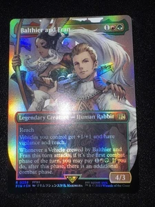 FOIL BALTHIER AND FRAN (BORDERLESS) (393) X4 Final Fantasy FIN Magic Magic Magic Magic Magic The Gathering TARJETA - Imagen 1 de 2