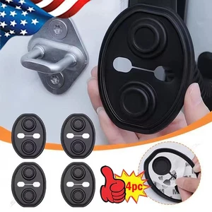 4PC Car Door Lock Protective Cover Silicone Shockproof Cushion Trim Accessories - Bild 1 von 11