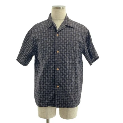 CAMISA VISVIM BIZBIM WALLIS S KASURI Patrón Total Cuello Abierto 2 Usada KLDR-0 Foto 1 de 4