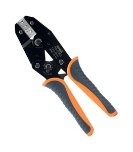 Pinza crimpatrice a cricchetto per terminali faston, forcelle e occhielli 1.00–6 - Picture 1 of 4