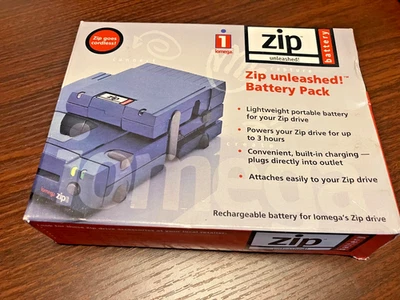 Iomega Zip Unleashed! Battery Pack Power Supply for Zip Disk Drives UNOPENED NIB - Image 1 of 4