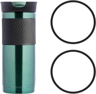 2pcs Replacement Rubber Lid Seals for Contigo Byron Travel Mug,Black Replacemen - Image 1 of 4