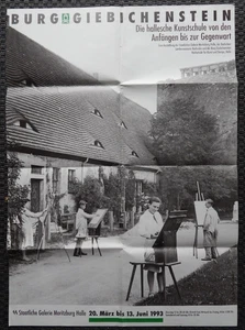 Plakat BURG GIEBICHENSTEIN 20.März - 13. Juni 1993 Galerie Moritzburg Halle - Picture 1 of 4