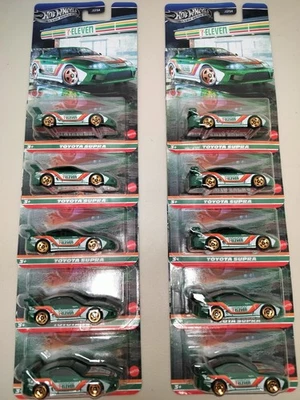 Lote de 10 - Hot Wheels 7/11 7-11 7-Eleven exclusivo Toyota Supra - Envío rápido Foto 1 de 3