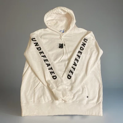 Undefeated Hoodie Sweatshirt Mens 2XL White Pullover Graphic Logo Made Canada - Image 1 of 4