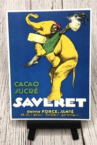 Postal publicitaria de Cacao Sucre Saveret Sweet Cocoa Saveret - Imagen 1 de 4