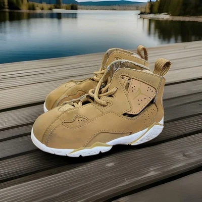 Nike Air Jordan True Flight Size 8C Golden Harvest/Wheat 343796-725 Athletic.    - Image 1 of 4