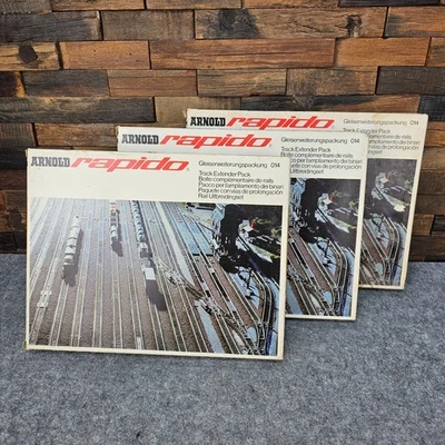 Arnold Rapido N Scale Track Extender Pack 014 - NEW IN BOX - LOT of 3 - Image 1 of 4