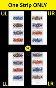 US 5766c Art of the Skateboard imperf NDC vert plate strip 4 MNH 2023 - Picture 1 of 1