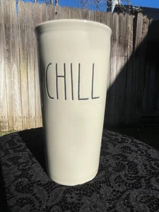 Rae Dunn Artisan Collection by Magenta "Chill" Elfenbein Keramik Reisebecher/Becher - Bild 1 von 9