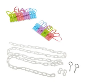 Peluche catena giocattolo soffitto da parete organizzatore clip a strisce per patatine snack - Foto 1 di 7